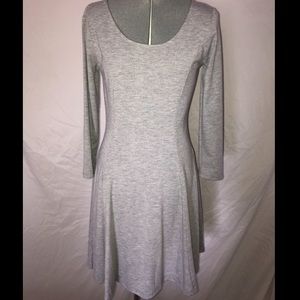 Light gray scoop neck dress